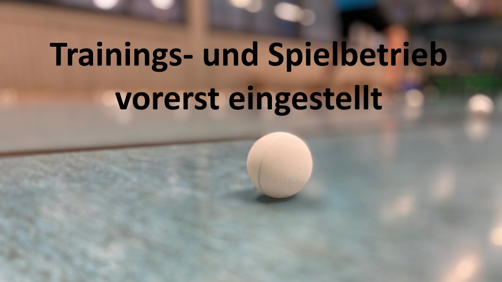 Erneute Einstellung des Spiel- und Trainingsbetriebs